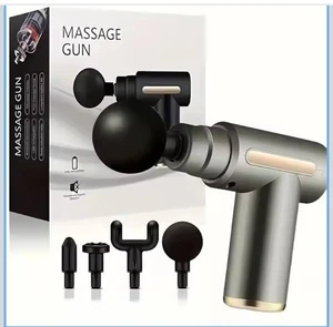 Massage Gun Deep Tissue Muscle Therapy Percussion Message Relax Back Neck 4 head